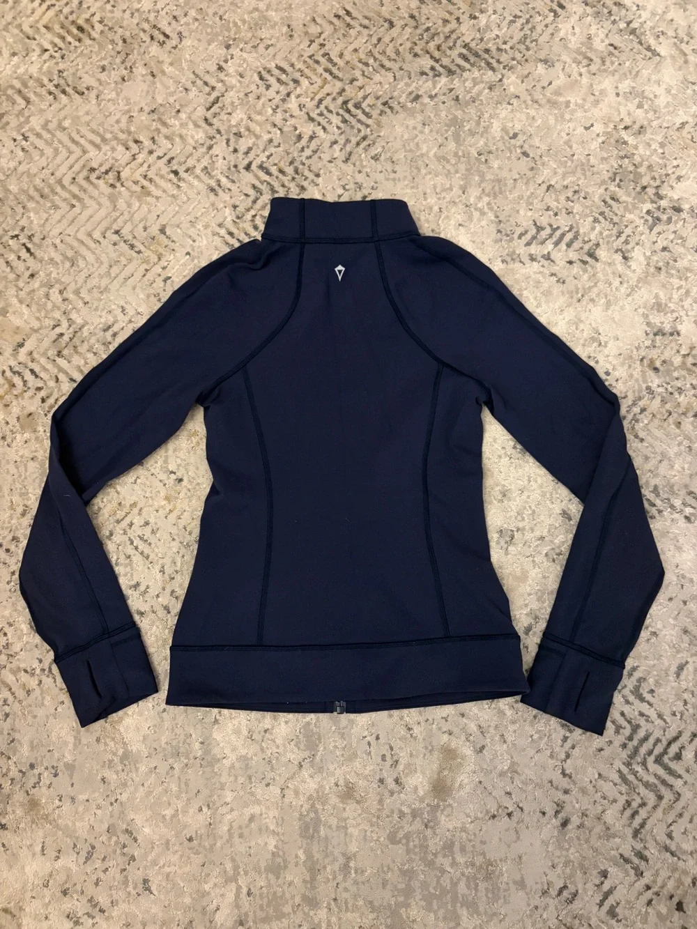 Ivivva Dark Navy Full-Zip Bomber Jacket